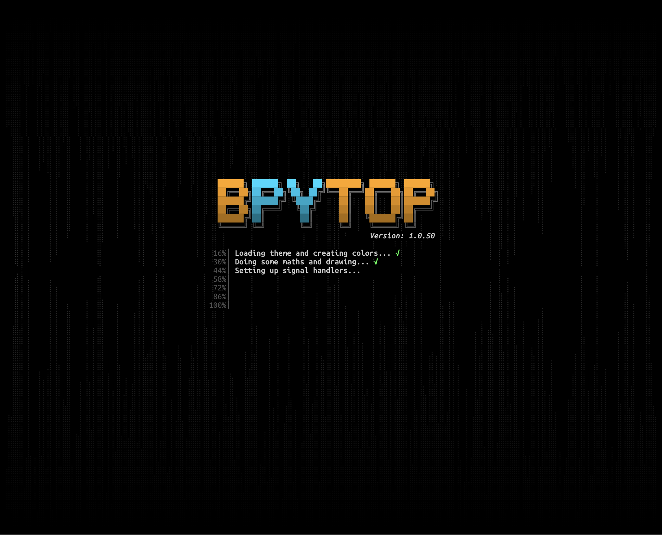 Splashscreen bpytop