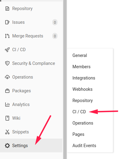 Gitlab pipeline variabili di ambiente 1