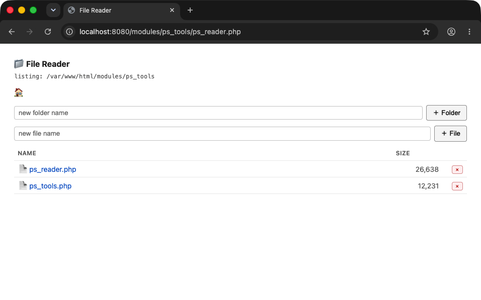 ps_reader malware gui file manager